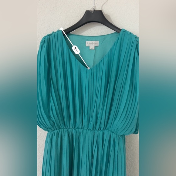 Jessica Simpson short dress  Aqua blue size 6 - Picture 7 of 8